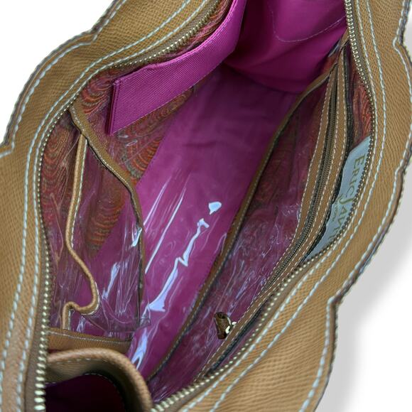 Vintage ERIC JAVITS NEW YORK raffia woven leather handbag - Picture 10 of 16